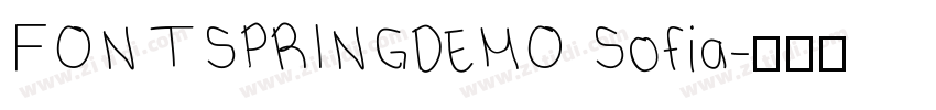 FONTSPRINGDEMO Sofia字体转换